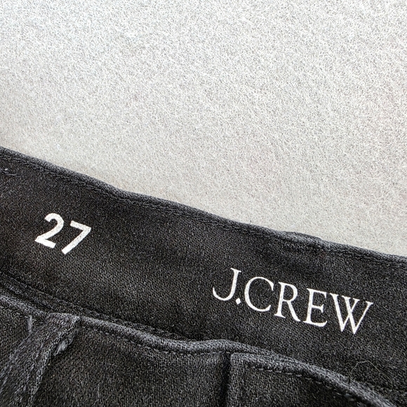 J. Crew Denim Trouser In 1996 Semi-stretch Black Wash Wide Leg Jeans sz 27 - Picture 5 of 12